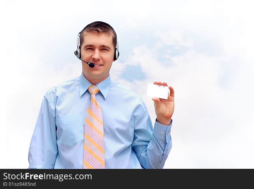 Businessmen In Headphones