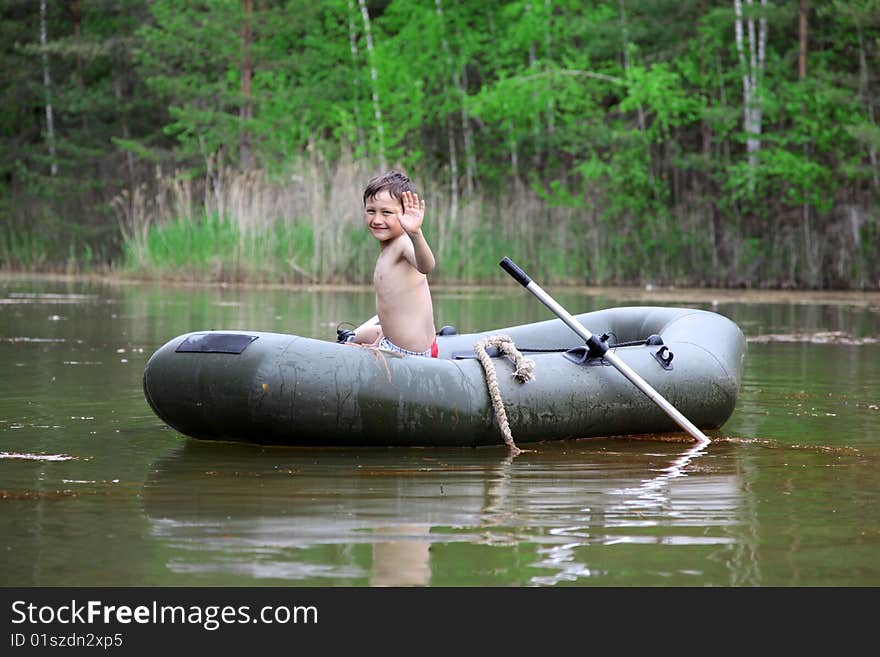 Boy in boat