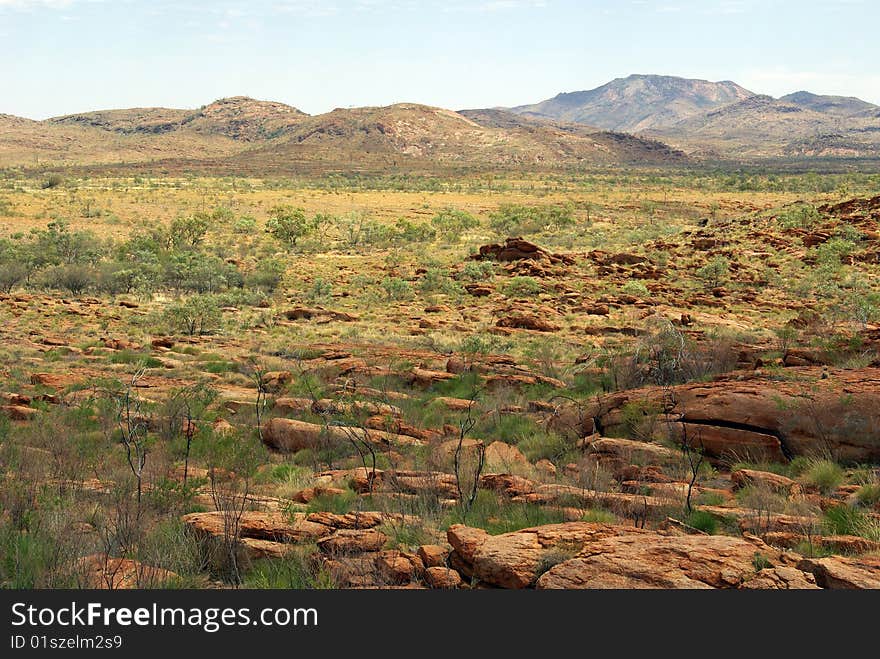 The area of the MacDonnell Range, Northern Territory, Australia. The area of the MacDonnell Range, Northern Territory, Australia.