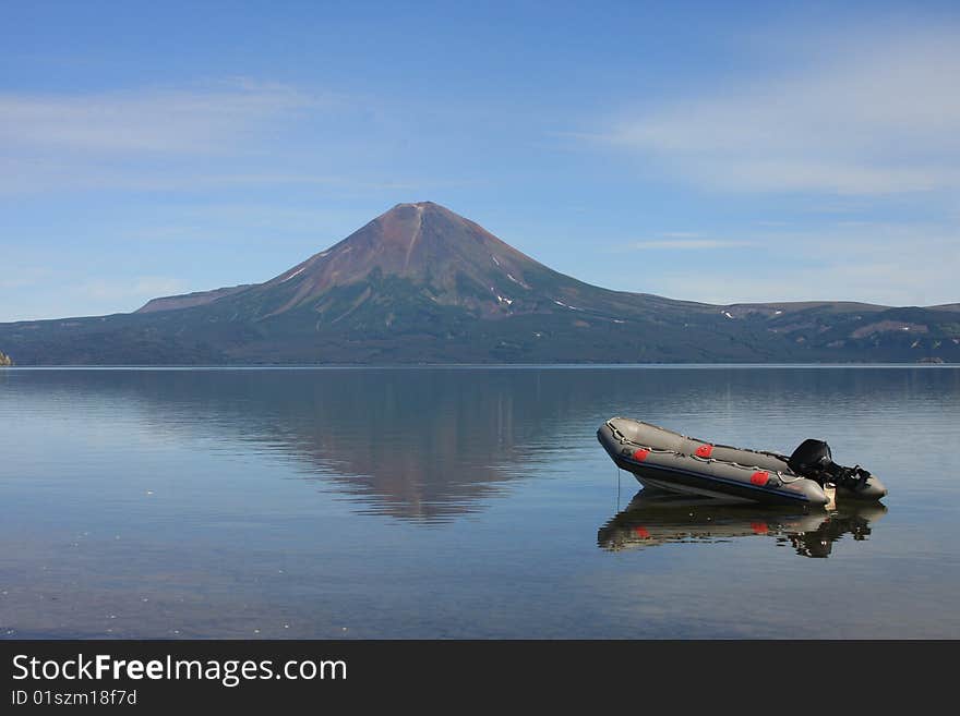 Boat At Volcano Shadow 2