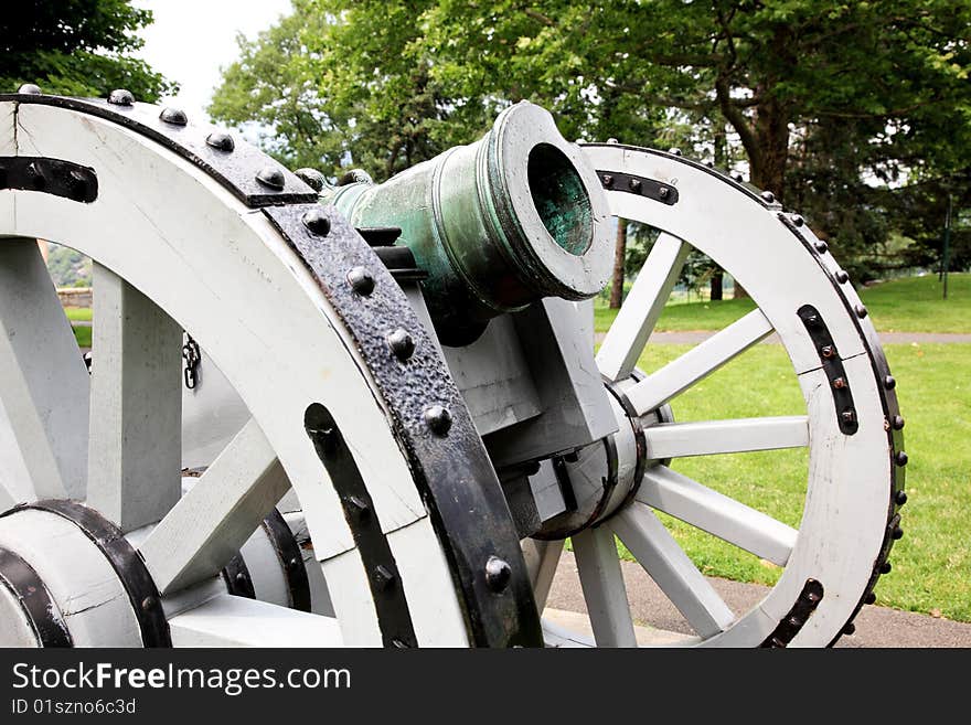 The canon used in british war in Westpoint Academy