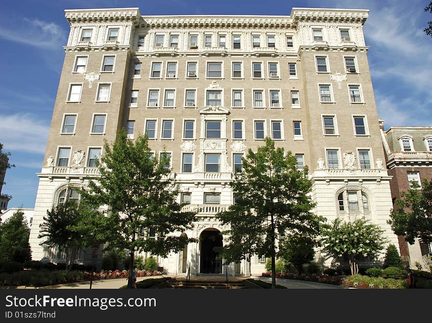 Photo of red brick town house in Washington D.C. Photo of red brick town house in Washington D.C.