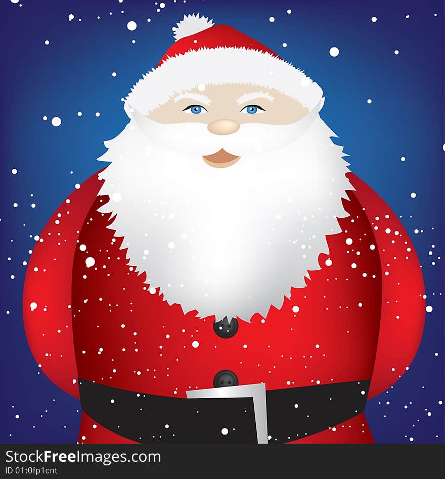 Santa In Snow