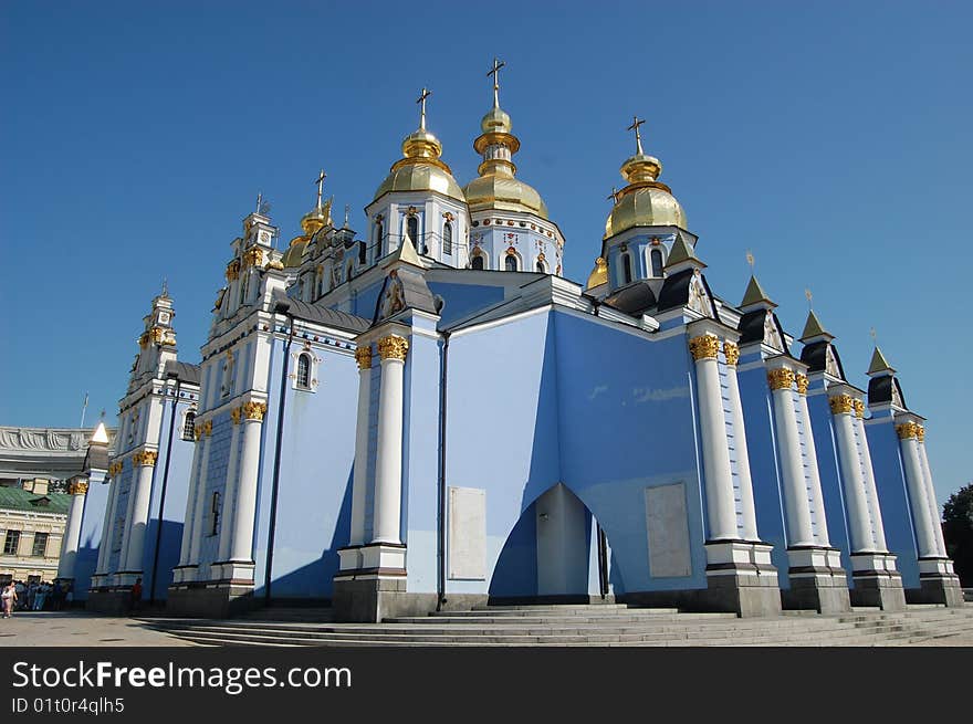 Saint Michael's Golden-Domed Cathedral in Kiev, Ukraine (Malorussia)