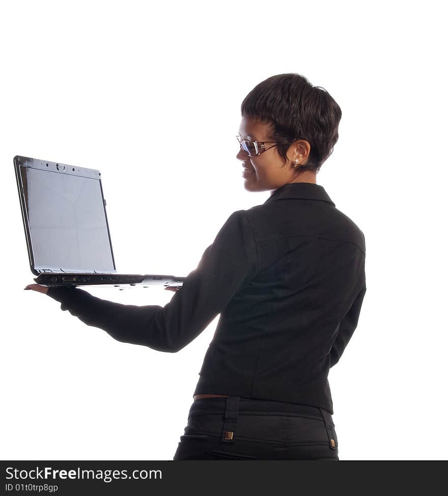 Woman With Laptop