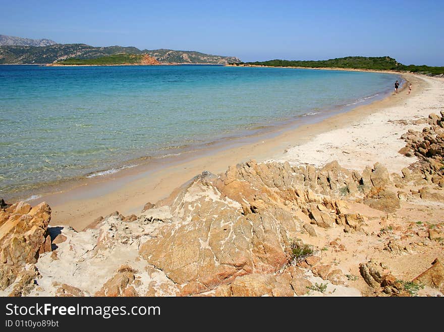 Beach Of Capo Coda Cavallo