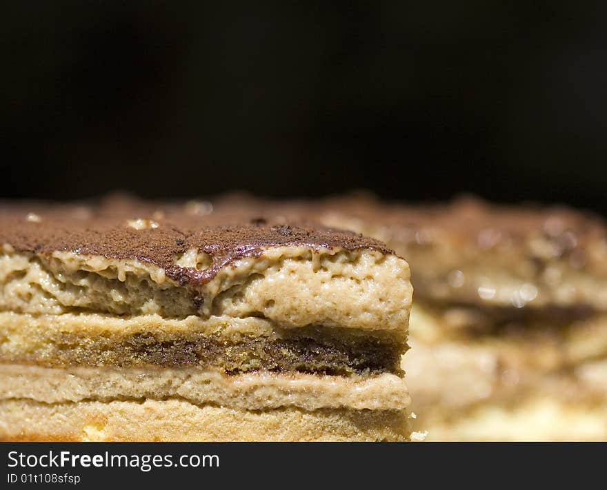 Tirami su - cake, close up