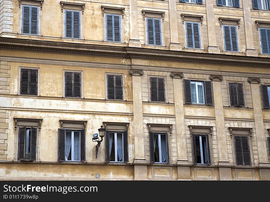 Front Palace In Rome - Italy