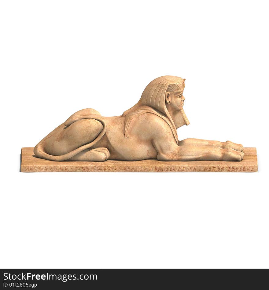 Egyptian human statue