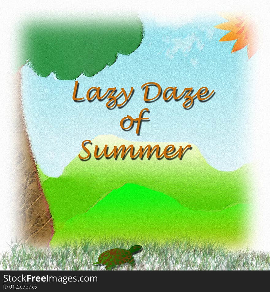 Summer Background with Text