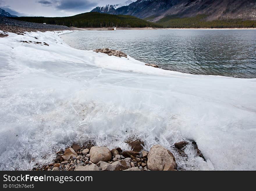 Mountain landscape of Banff National Park in Alberta, Canada