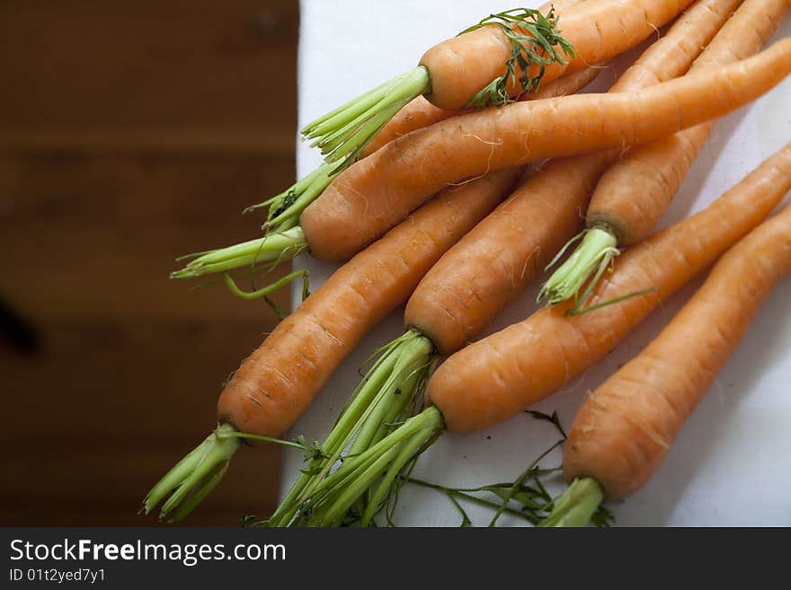 A bunch of carrots