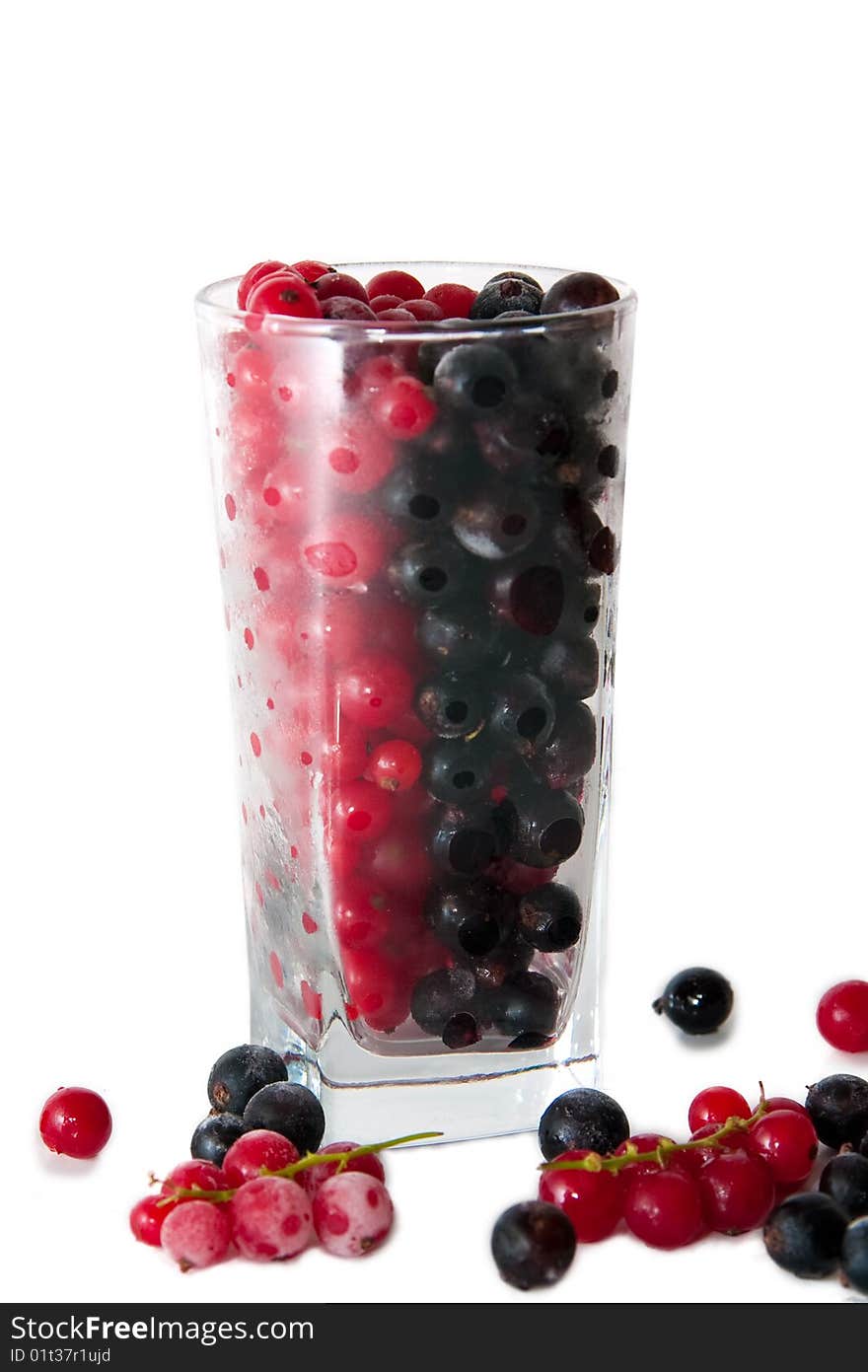 Mix With Frozen Red And Black Currants