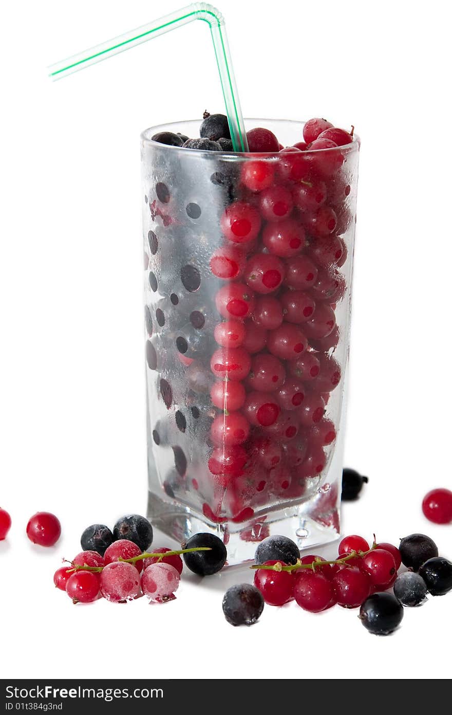 Mix with frozen red and black currants