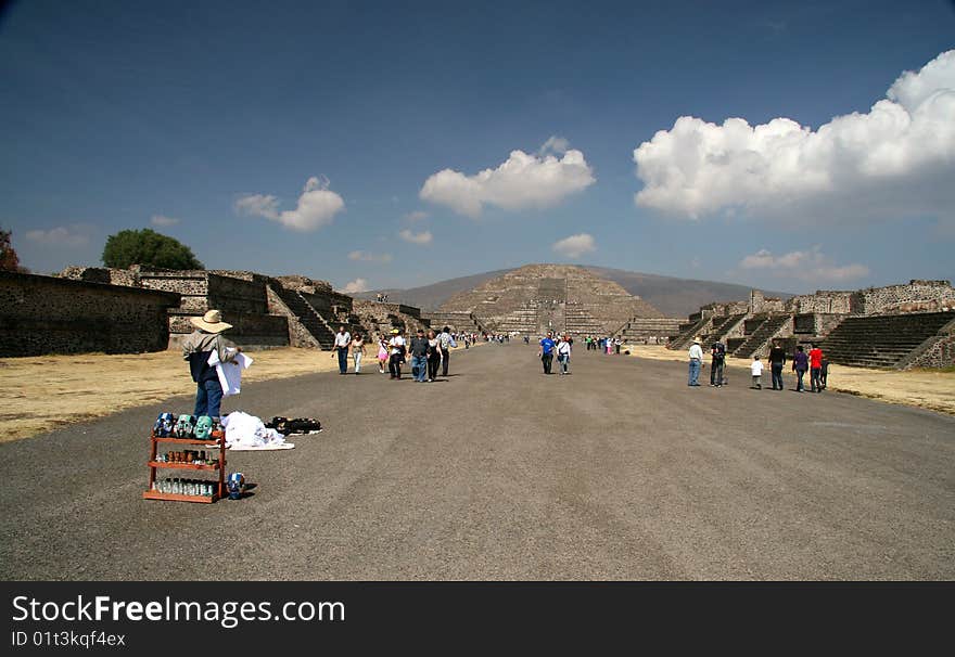 Temple of the moon in mexico. Temple of the moon in mexico