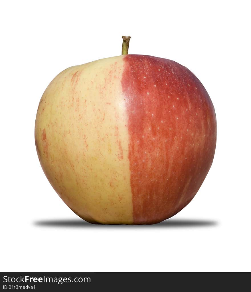 Two coloured Apple