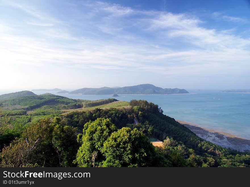 The mounttain and the sea in thailand. The mounttain and the sea in thailand