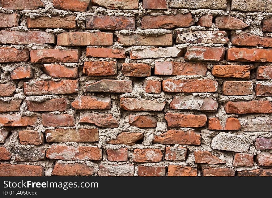 False brick wall from butterfingers bricklayer