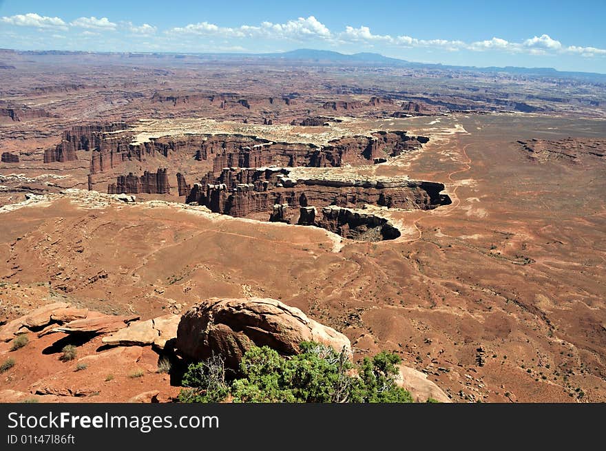 View of Monument Basin in Canyonlands National Park, near Moab. Taken June 2009. View of Monument Basin in Canyonlands National Park, near Moab. Taken June 2009