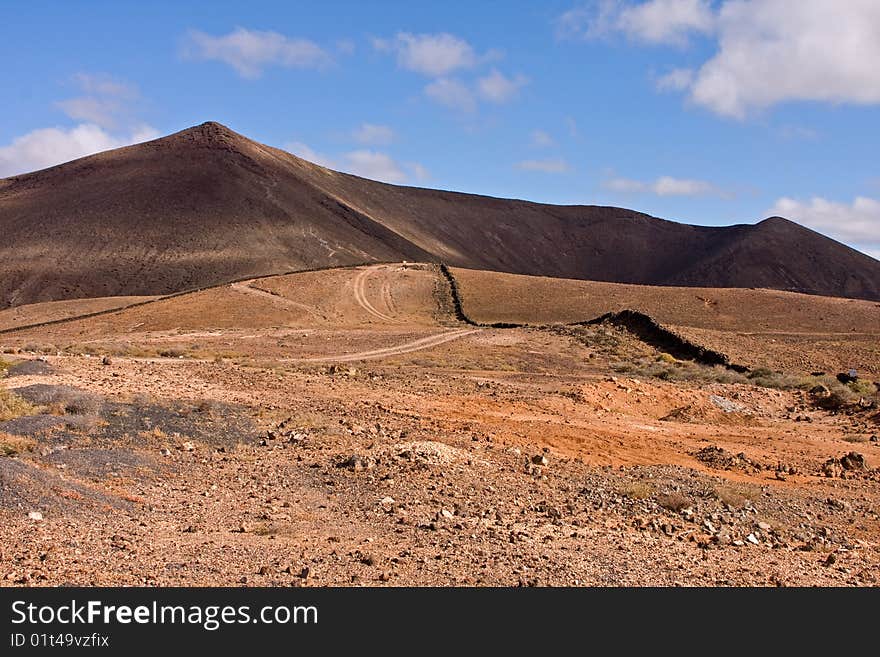 Typical Lanzarote landscape