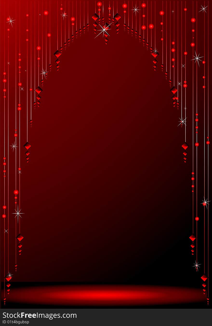 Very beautiful abstract background in red tones