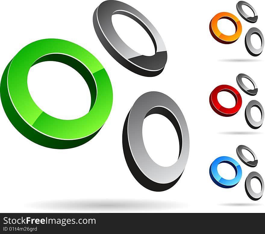 Abstract company symbol. Vector illustration.