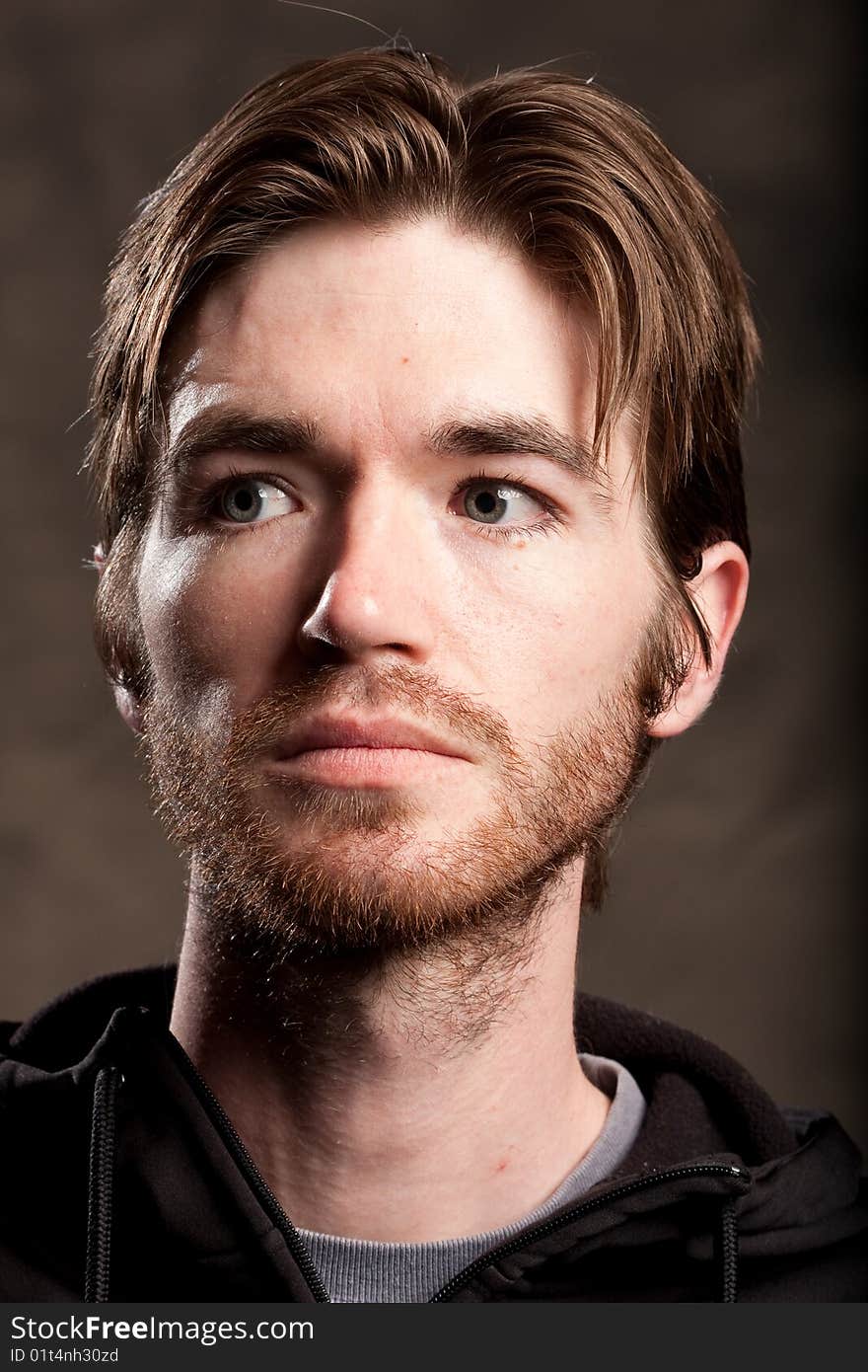 Portrait of handsome young man with beard. Portrait of handsome young man with beard