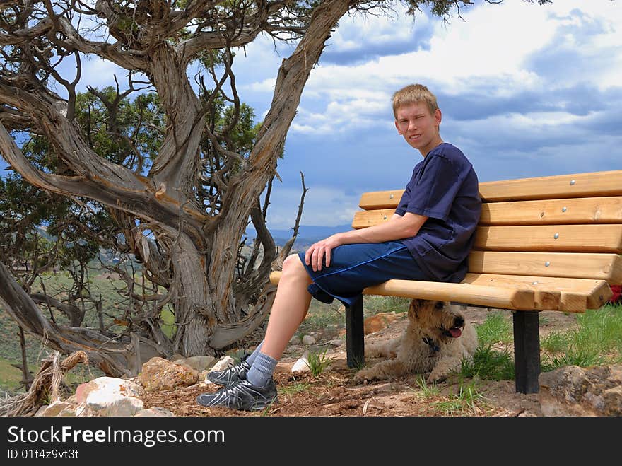 Teenager In Park