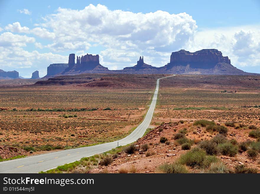 Clouds Over Monument Valley