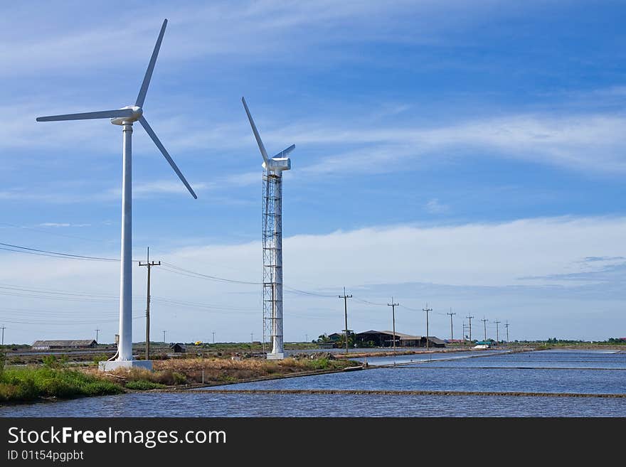 Wind Turbine Generator In Country Of Thailand