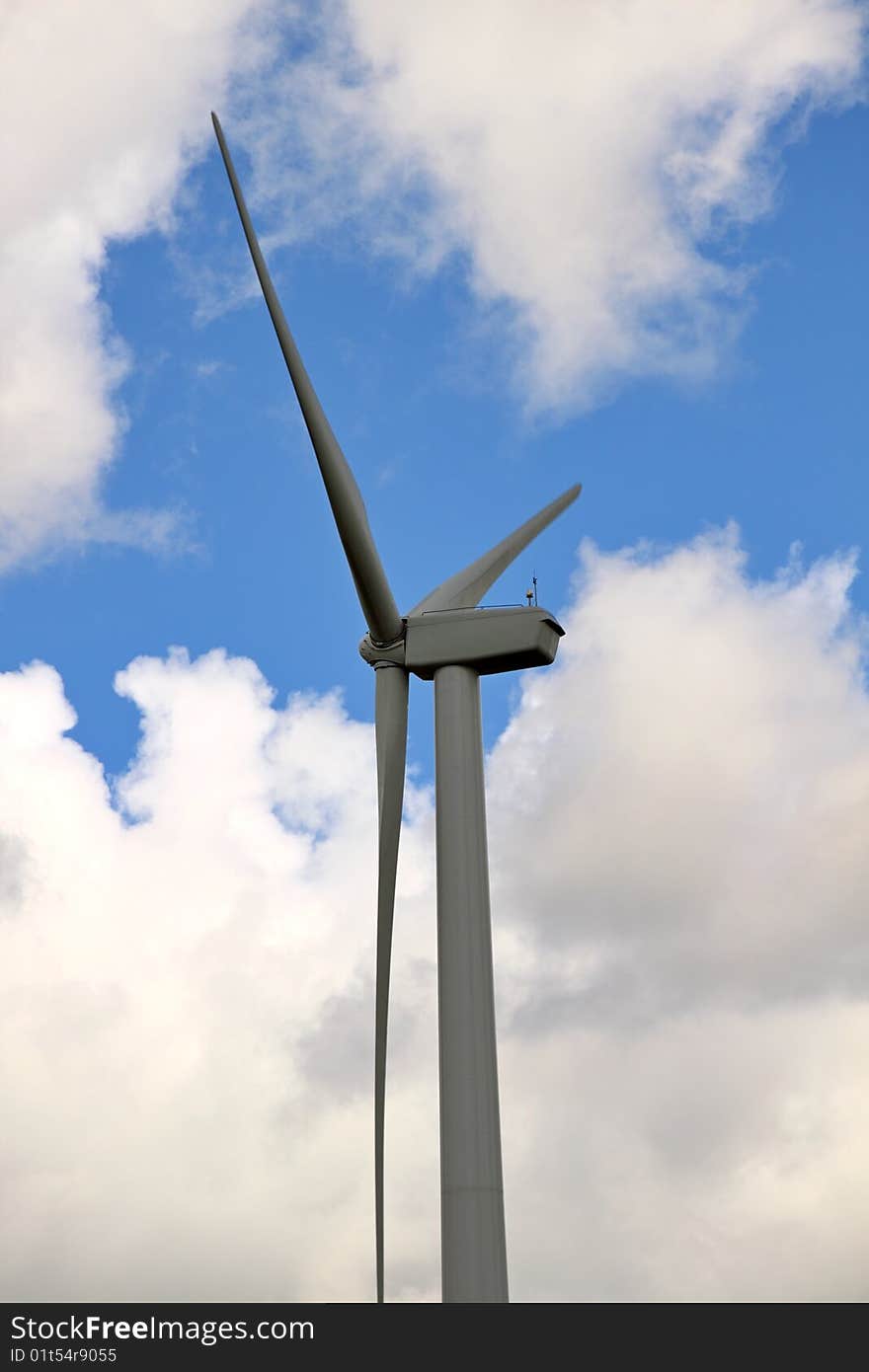 Massive wind turbine generating clean power