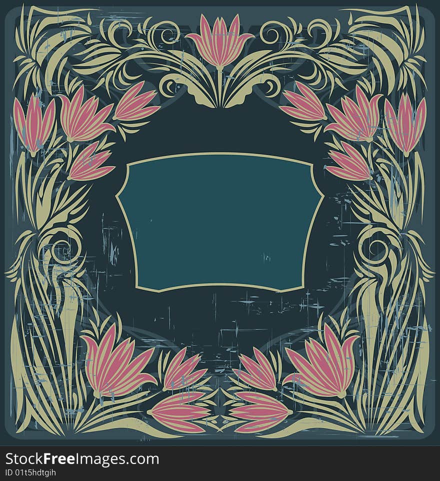 Floral Vintage Background