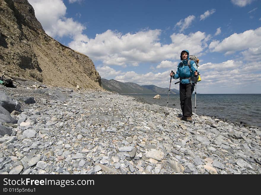 Woman hiker