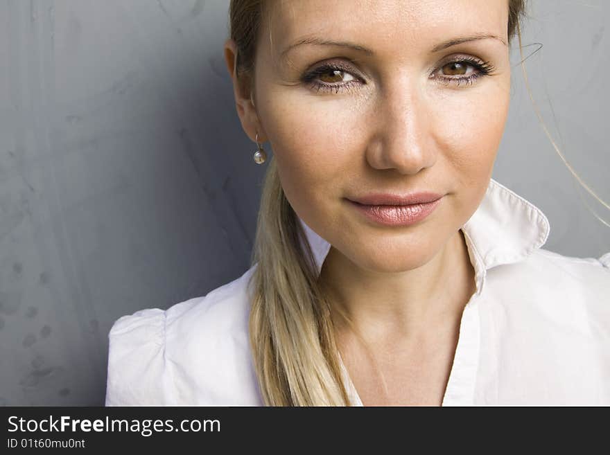 Portrait of young beautiful woman. Portrait of young beautiful woman