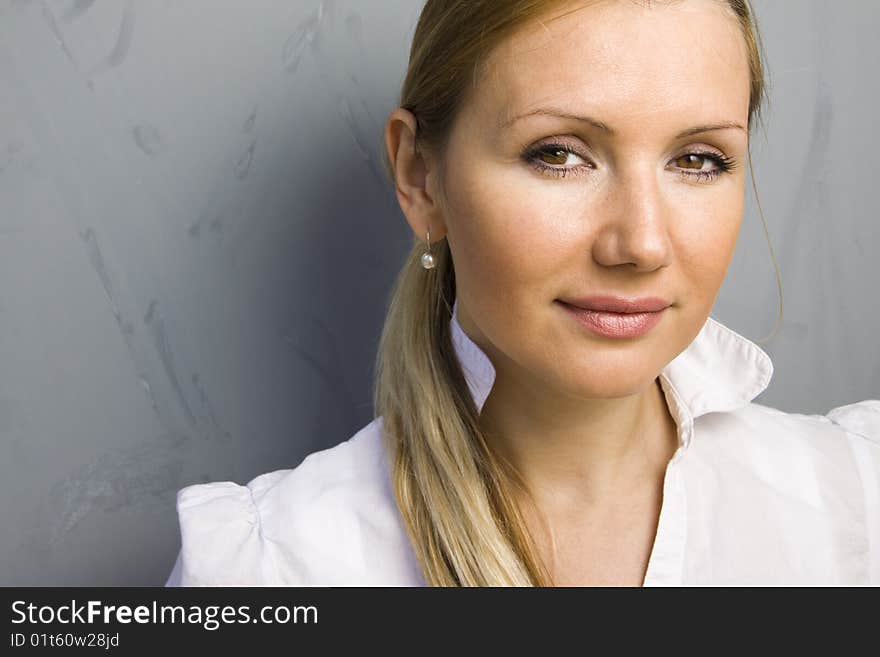 Portrait of young beautiful woman. Portrait of young beautiful woman