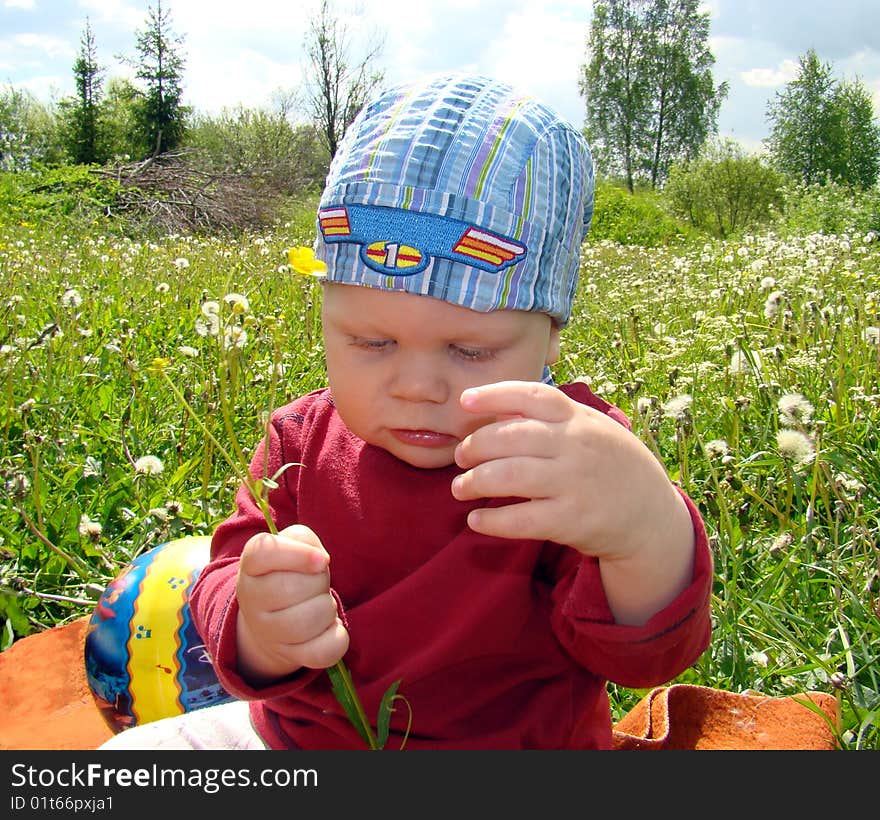 Kid under sun