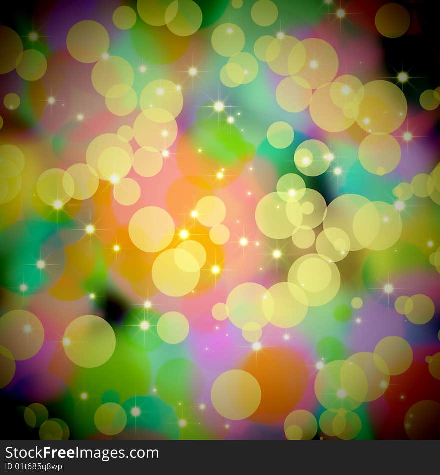 Abstract colorful light background