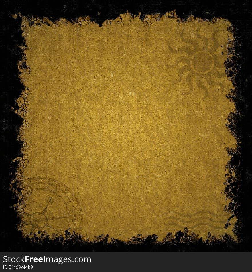 Vintage brown grungy paper background