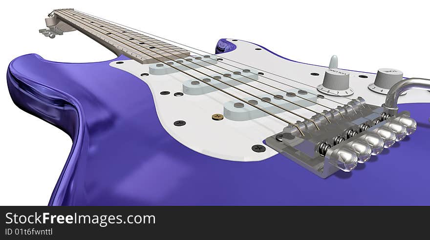 Isolated Guitar on a white background. Isolated Guitar on a white background