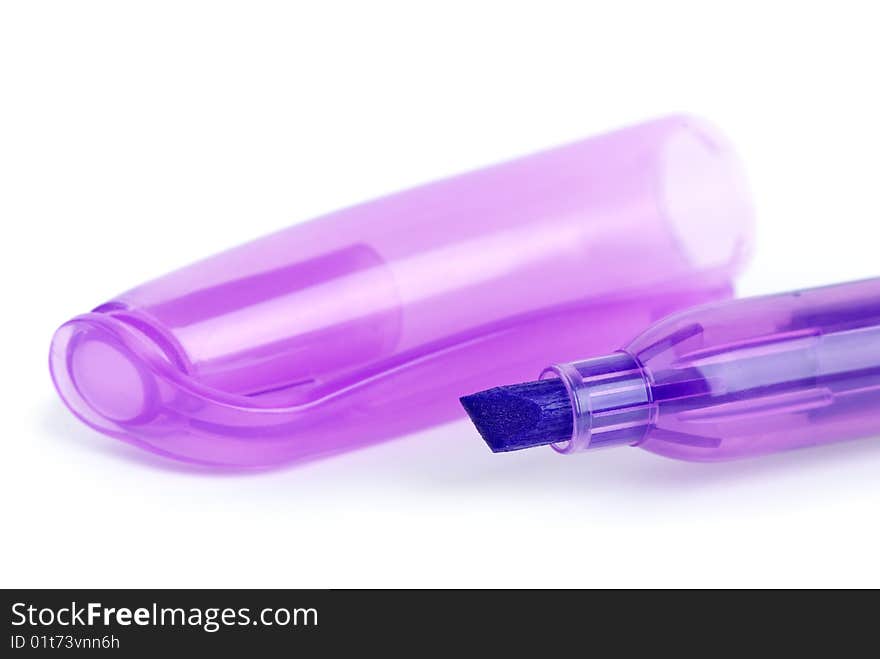 Closeup Shot Of Violet Felt-tip Marker