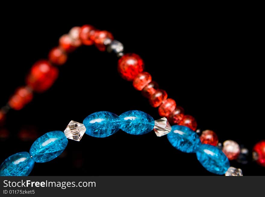 Abstract jewellery and beads background