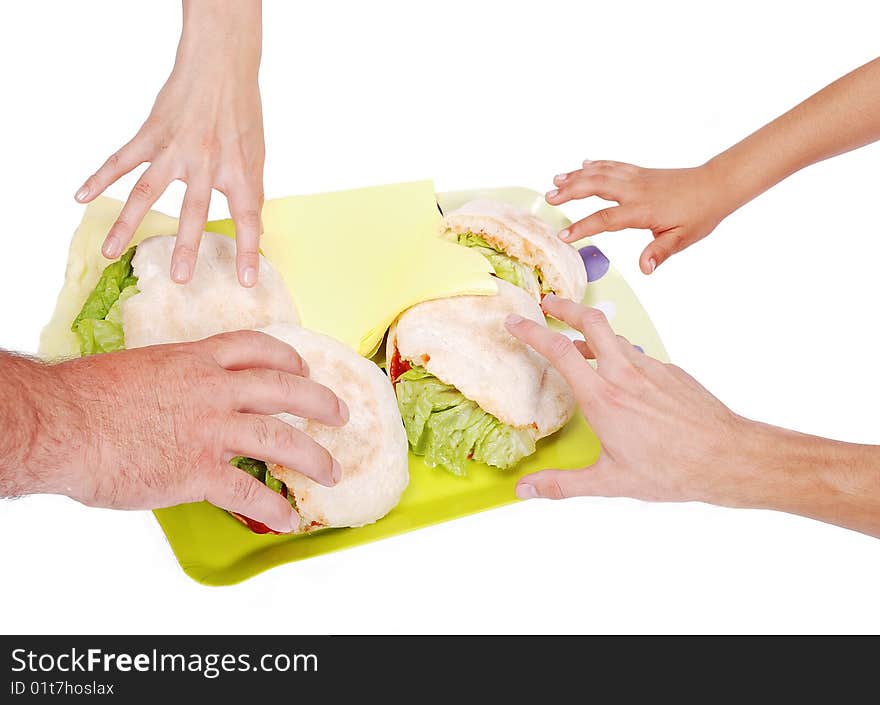 Four Hands About Take A Sandwich