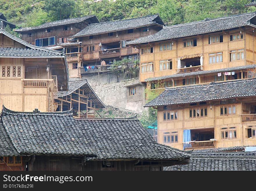 Village scenery in guizhou china