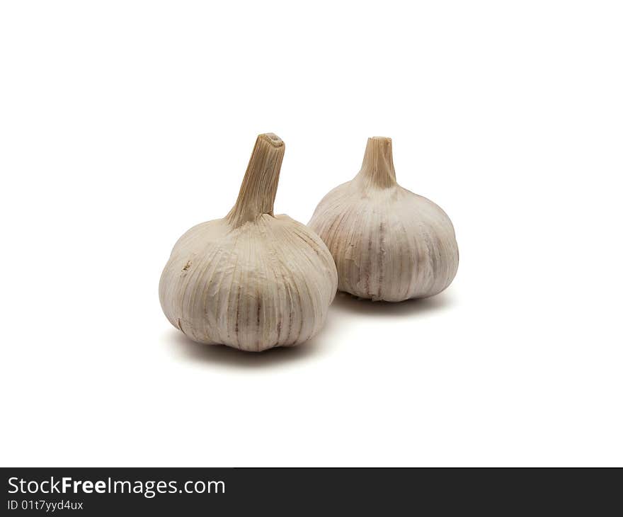 Garlic isolated on white background