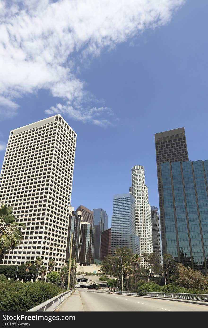 Los Angeles skyline daytime view