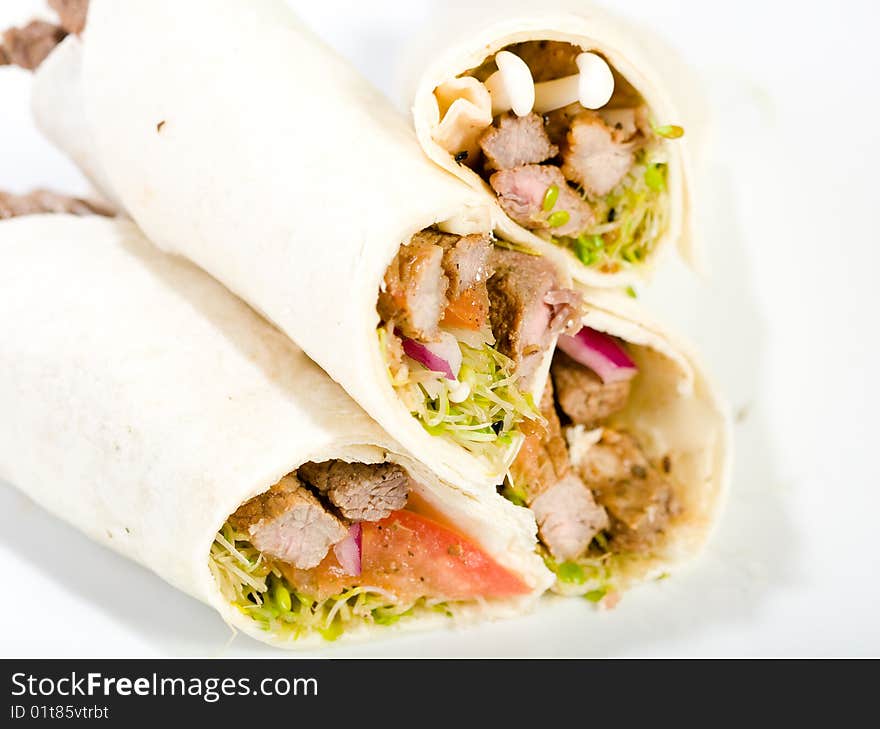 Beef Vegetable Wraps