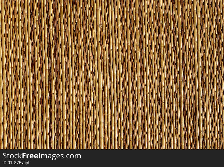 Bamboo mat background texture detail