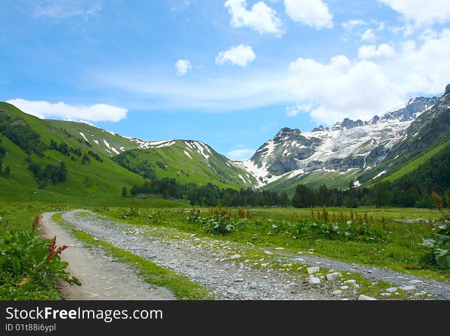 Road in mountains