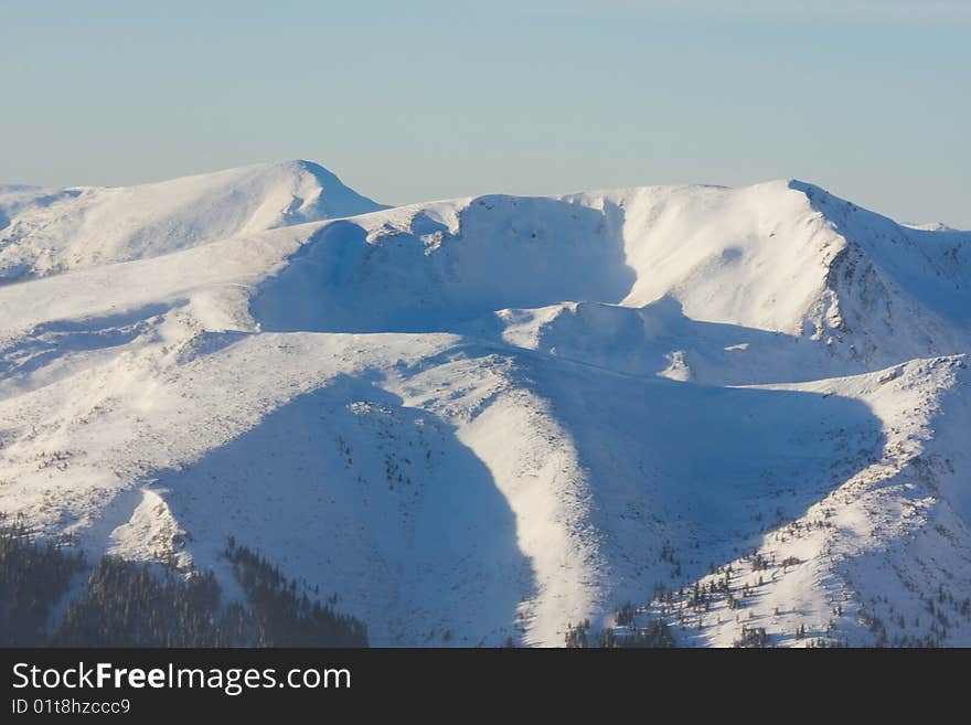 Winter mountains