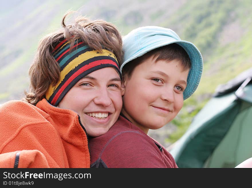 Hiking in the Caucasus mountains